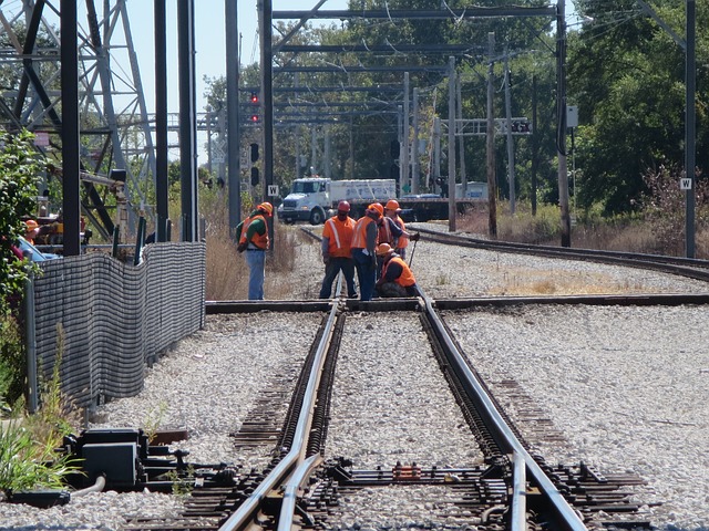 crew working on railroad