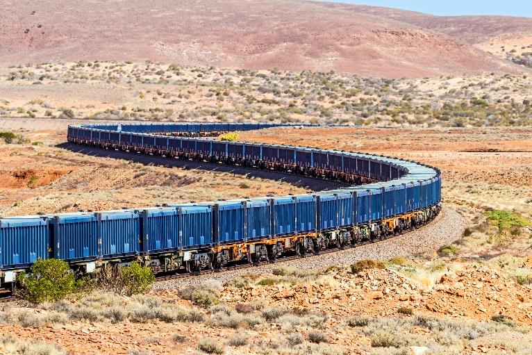 longer train winding through the desert