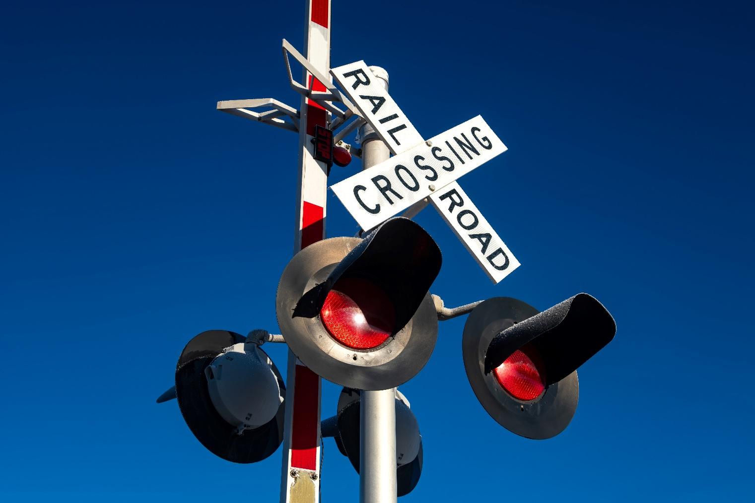 railroad crossing sign