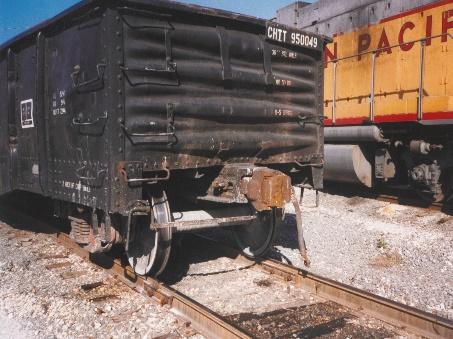 train in railyard